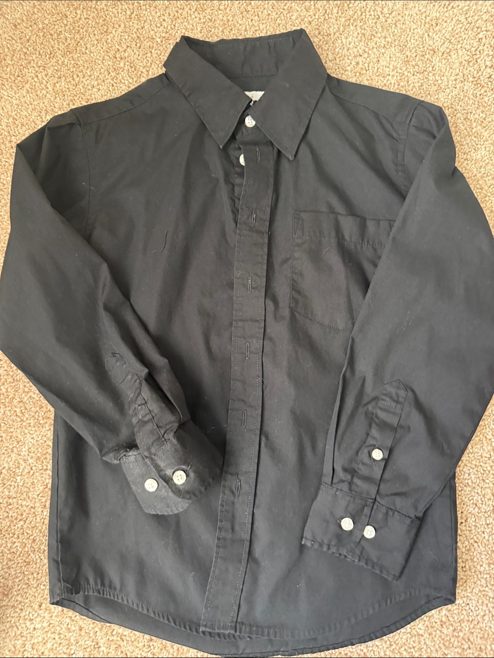 Perry Ellis Black Button-Down Shirt for Kids